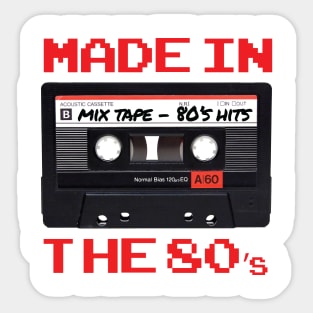 Made in the 80's - Casette Tape Sticker